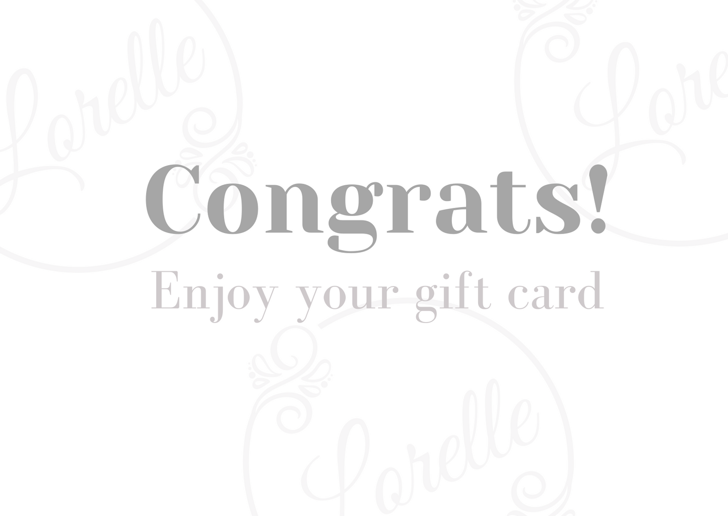 Special occasion gift card